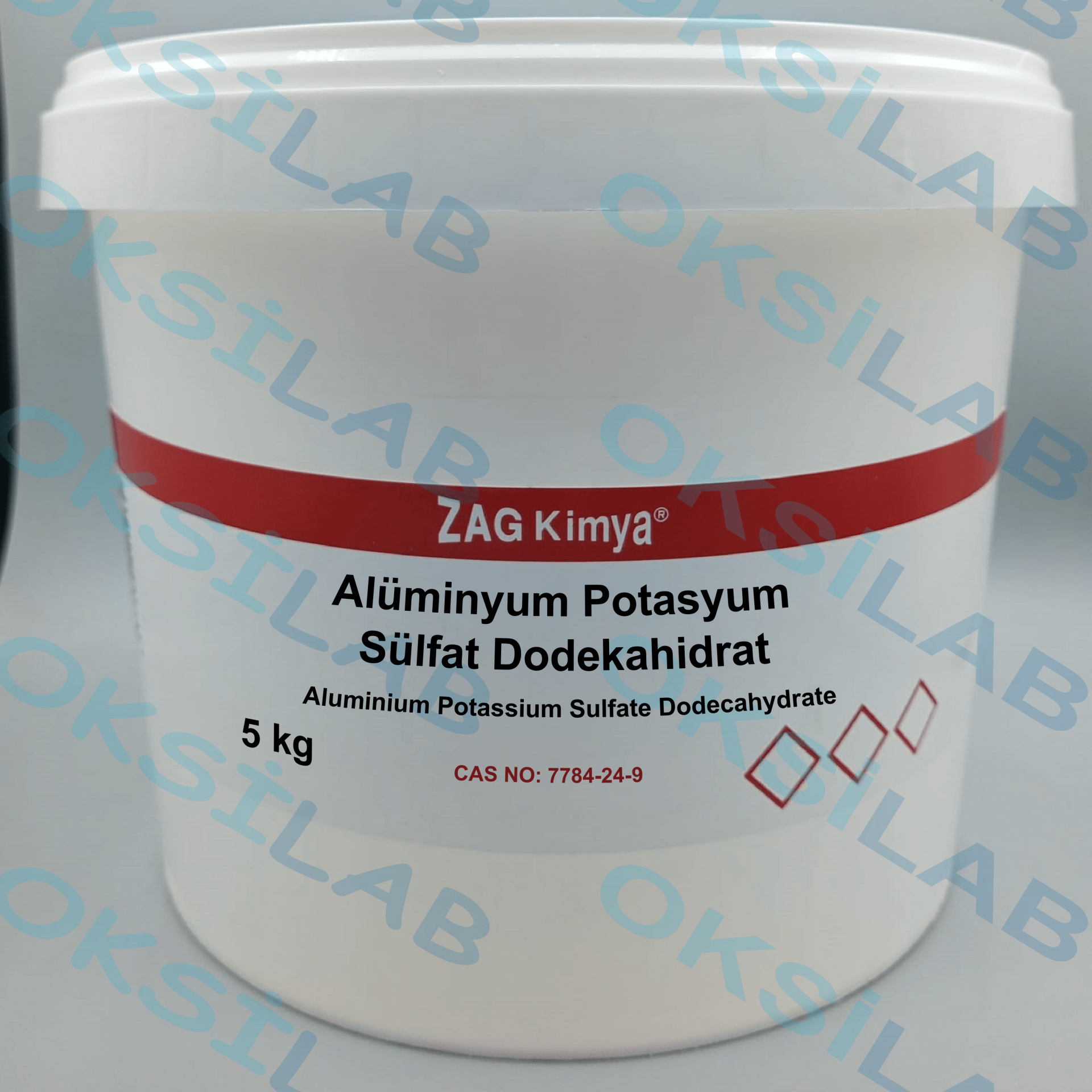 ALÜMİNYUM POTASYUM SÜLFAT DODEKAHİDRAT 98% CHEM PURE - 5 KG