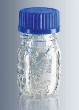 Sise, Cam Payreks, Otoklavlanabilir, Mavi Kapakli, Film Kapli, 1000 ML