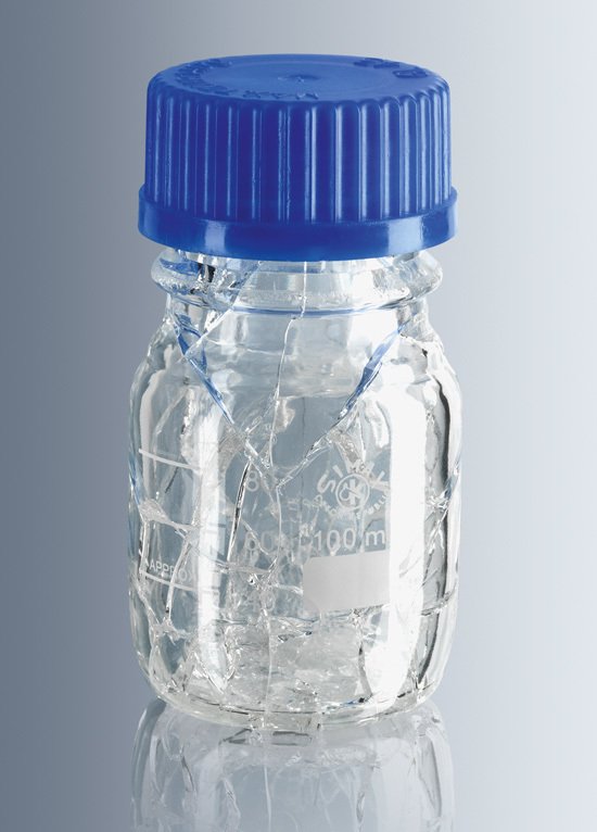 Sise, Cam Payreks, Otoklavlanabilir, Mavi Kapakli, Film Kapli, 10000 ML