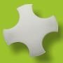PTFE Teflon Manyet Balık, 4 Başlı, 10x20 mm - 1 Ad.