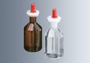 Damlalık Şişe, Cam, Puarlı, Cam Pipetli, Amber, 250 ml