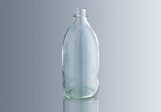 Şişe, Cam, Dar Boyunlu, Kapaklı, Şeffaf, 100 ml