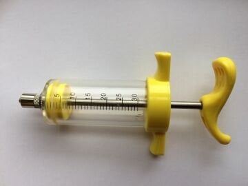 Enjektör Kırılmaz, Yeniden Kullanılabilir 30 ml