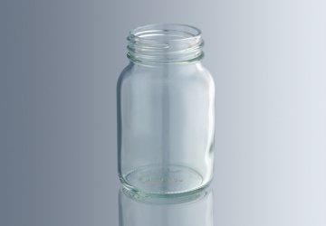 Şişe, Cam, Geniş Boyunlu, Kapaklı, Şeffaf, 30 ml