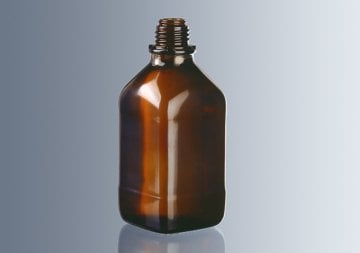 Dispenser Şişesi, Cam, Plastik Kaplamalı, Amber, 250 ml