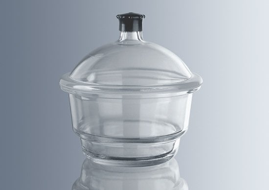 Desikatör, Cam, Disksiz, Plastik Tutacaklı, Musluksuz, 250 mm