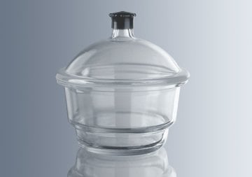 Desikatör, Cam, Disksiz, Plastik Tutacaklı, Musluksuz, 250 mm