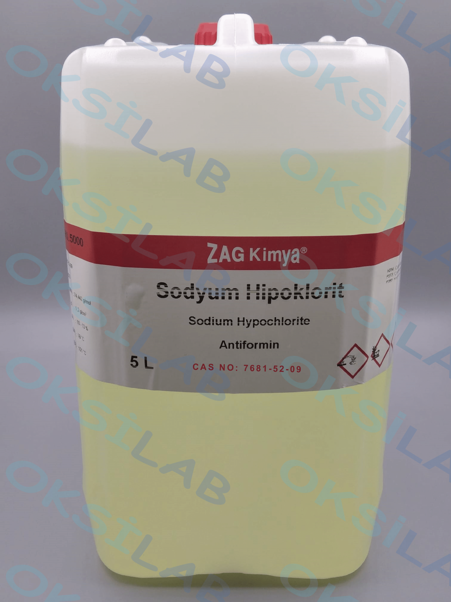 SODYUM HİPOKLORİT (%15 AKTİF KLOR) - 5 LT