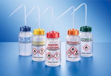 Piset, LDPE, Üzeri Yazılı, Geniş Boyunlu, Ethanol, Yeşil Kapak, 500 mL