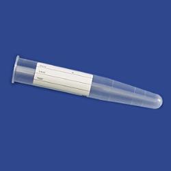 Plastik Test Tüpü, Dibi Konik, Hacim 10 ml, PP, 16x100 mm, Etiketli - 100 Ad.