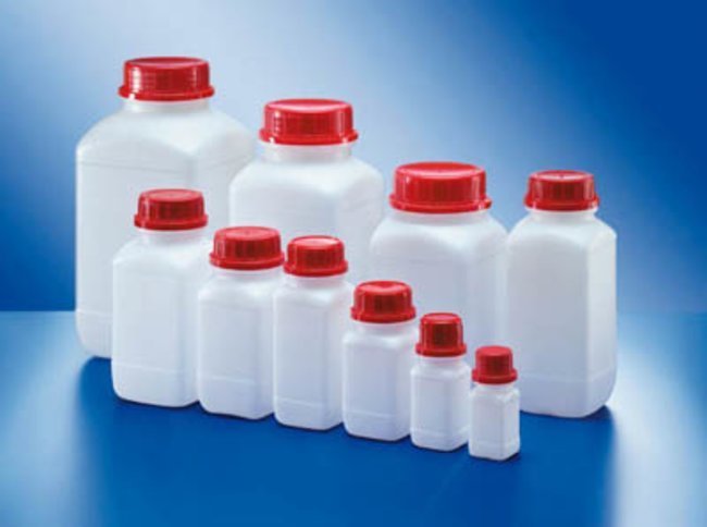 UN Onaylı, HDPE Geniş Boyunlu Şişe, Natürel, 1500 mL