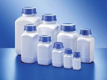 UN Onaylı, HDPE Geniş Boyunlu Şişe, Beyaz, 2500 mL