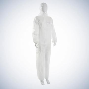 Tulum, Şapkalı, Sıvı/Partikül Korumalı, Beyaz, XXXL