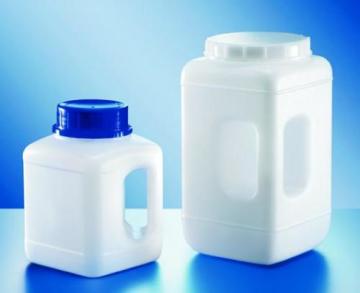 HDPE Geniş Boyunlu Konteyner, Natürel, Kulplu, 2300 mL