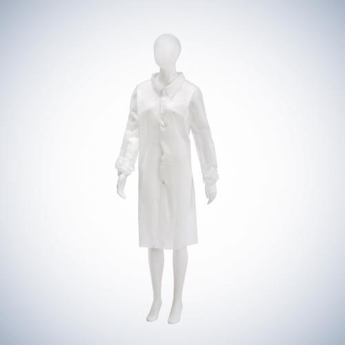 Ziyaretçi Önlüğü, PP, Beyaz, XL,  Çıtçıtlı
