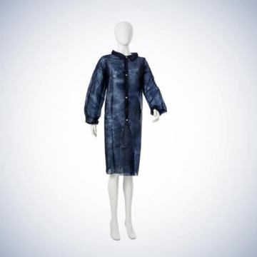 Ziyaretçi Önlüğü, PP, Mavi, XL,  Çıtçıtlı