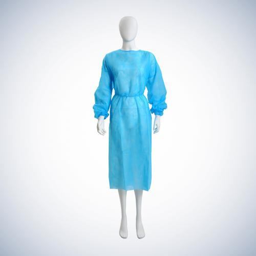 Ziyaretçi Önlüğü, PP, Mavi, Cırtcırtlı, XL/XXL - 10 Ad.