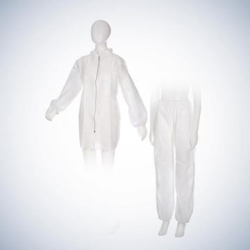 Pantalon, PP, Beyaz, XL - 10 Ad.