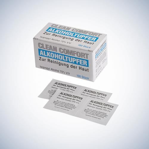 Alkol Swab, Enjeksiyon için, 3 x 3 Cm - 100 Ad.