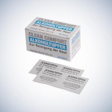 Alkol Swab, Enjeksiyon için, 3 x 3 Cm - 100 Ad.