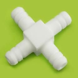 PTFE Hortum Bağlantısı, 4 Yollu, 6.8x3 mm - 1 Ad.