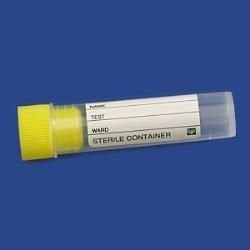 Plastik Test Tüpü, Dibi Düz, Hacim 5 ml, PP, 16x60 mm, Steril, Etiketli - 250 Ad.