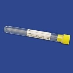 Plastik Test Tüpü, Dibi Yuvarlak, Hacim 5 ml, PS, 12x92 mm, Steril, Etiketli - 250 Ad.