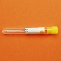 Sodyum Sitratlı Tüp, 0.5 ml, 12x92  mm, Sarı - 100 Ad.