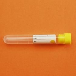 Sodyum Sitratlı Tüp, 0.5 ml, 16x100  mm, Sarı - 100 Ad.