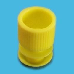 PE Yivli Kapak,  Ø11 - 13 mm Tüplere Uygun, Sarı - 1000 Ad.