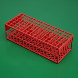 Tüp Sporu, Kare Delikli, Plastik, 13 mm, 90 Delikli, Kırmızı - 1 Ad.