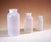 LDPE Şişe, Silindirik, Taksimatlı, Contalı Kapak, Geniş Boyunlu, 100 ml - 1 Ad.