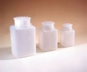 HDPE Şişe, Kare, Taksimatlı, Contalı Kapak, 2000 ml - 1 Ad.