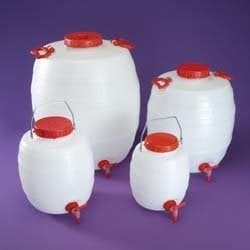 HDPE Bidon, Geniş  Boyunlu, Musluklu, 25 Lt. - 1 Ad.