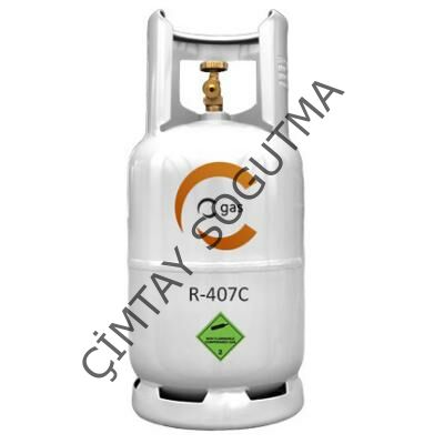 C GAZ R-407 C 10 KG. DOLUMLU tüp dahil