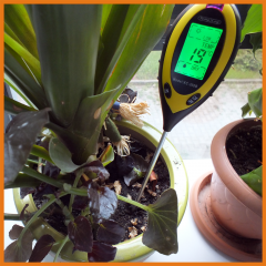 Dijital Toprak pH metre / Nem /Işık Şiddeti /Sıcaklık Ölçer