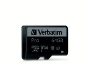 Verbatim Pro U3 64GB Micro SDXC Hafıza Kartı