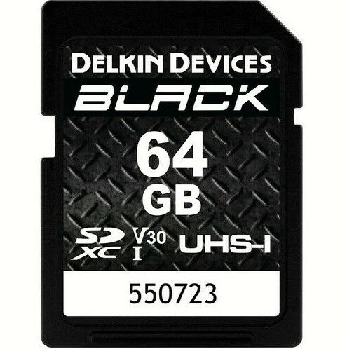 Delkin Devices 64GB BLACK UHS-I v30 SDXC Hafıza Kart