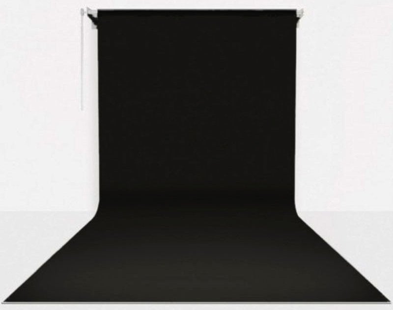 Stüdyo Teknik 270cm x 580cm Sonsuz Siyah Fon Perdesi Seti
