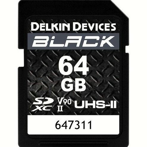 Delkin Devices 64GB Black UHS-II SDXC V90 Hafıza Kartı
