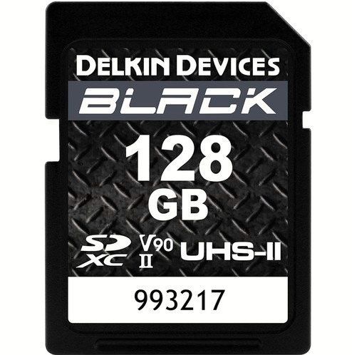 Delkin Devices 128GB Black UHS-II SDXC V90 Hafıza Kartı