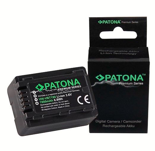 PATONA 1258 Premium Battery  Panasonic VW-VBT190