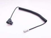 Rolux BMPCC 4K 2 Pin Dtab Güç Kaynağı Kablosu Spiral Kordon