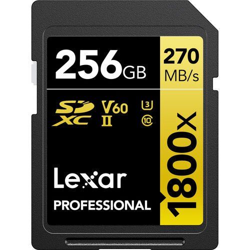 Lexar 256GB Profesyonel 1800x UHS-II SDXC Hafıza Kartı