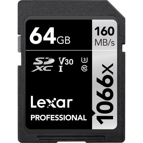 Lexar 64GB Pro 1066x UHS-I SDXC Hafıza Kartı