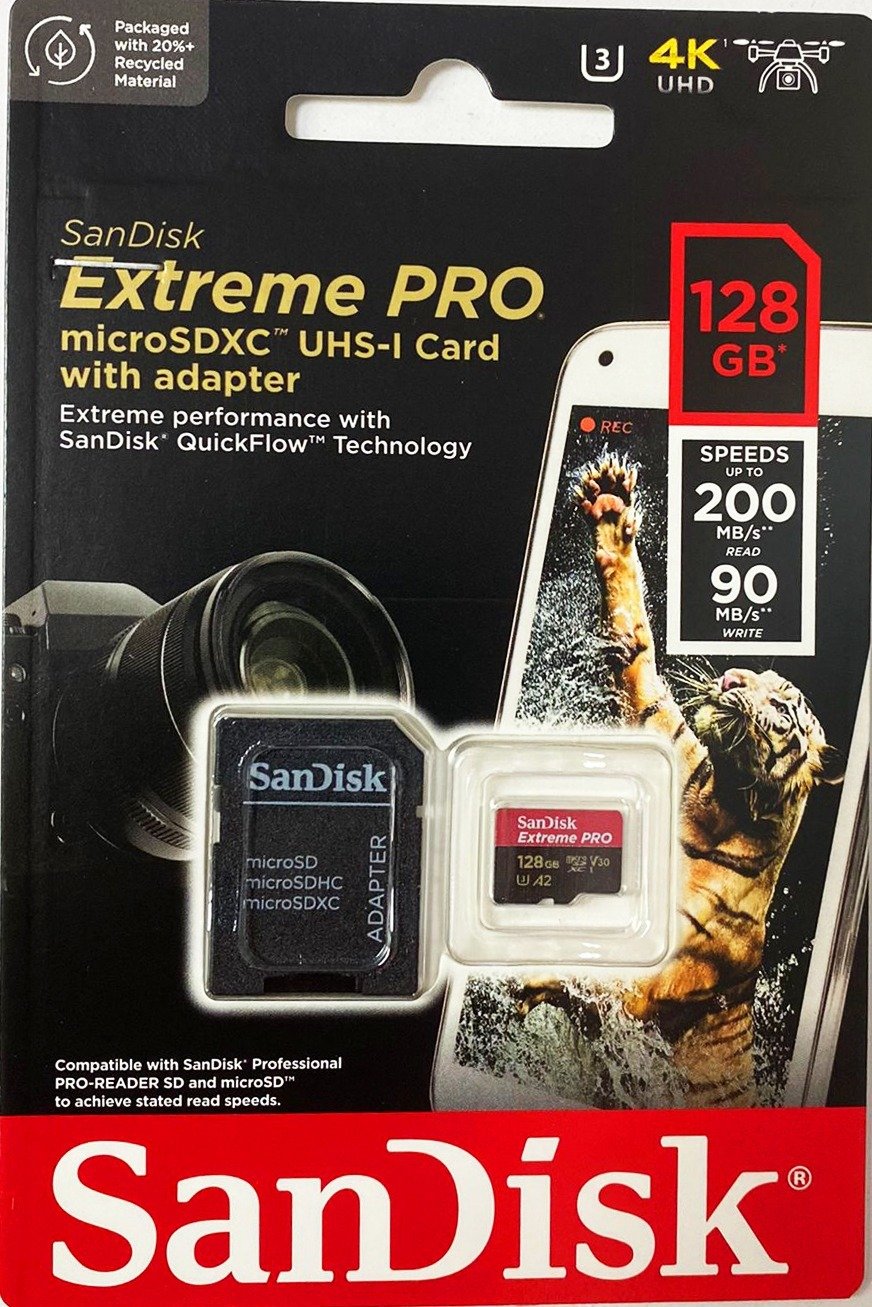 Sandisk 128GB Micro SDXC UHS-1 Pro 200MB/s Hafıza Kartı
