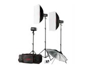 Godox H160-B 160Watt 3'lü Mini Paraflaş Kit (FDCA31059)