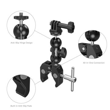 SmallRig 4373 Süper Kelepçe ve Bilyalı Başlı Sihirli Kol