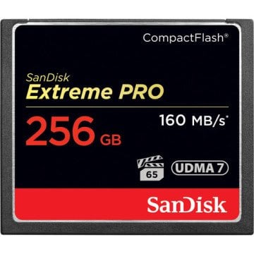 SanDisk 256GB Extreme Pro CompactFlash 160MB/sn Hafıza Kartı