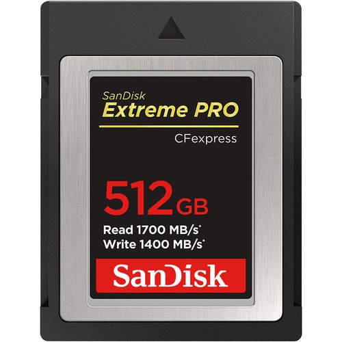 SanDisk 512GB 1700MB/s Extreme PRO CFexpress Type B Hafıza Kartı